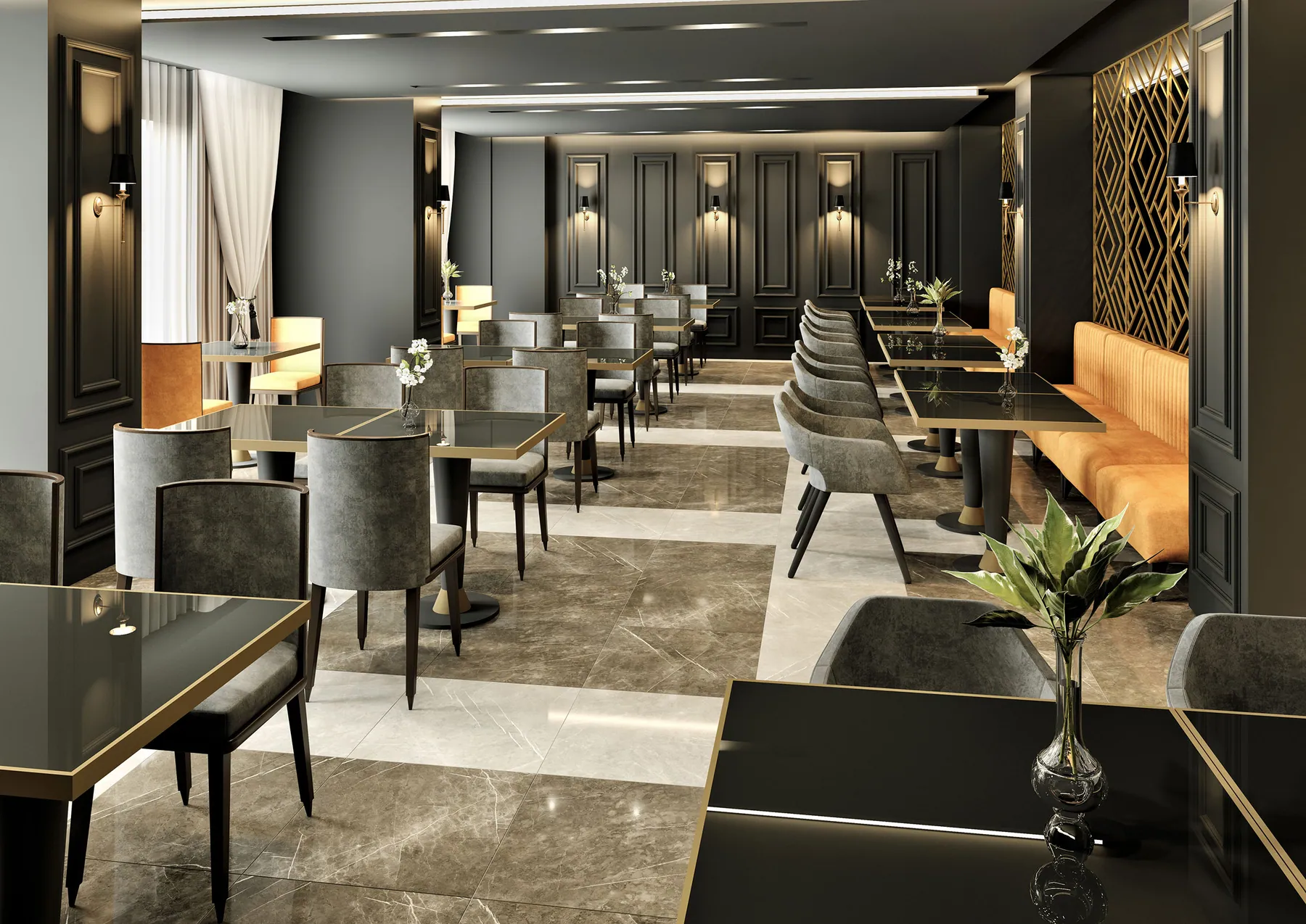Render de espacio comercial u oficina