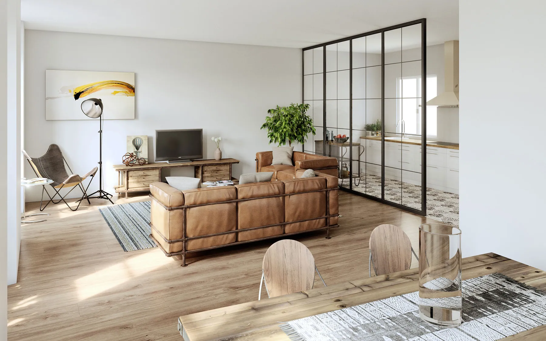 Render de salón