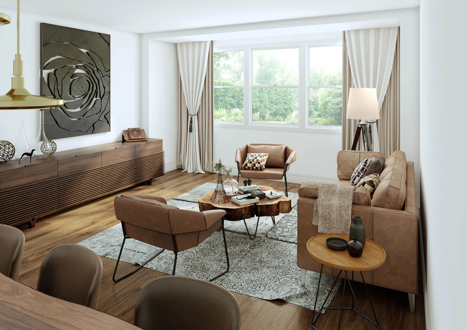 Render de salón