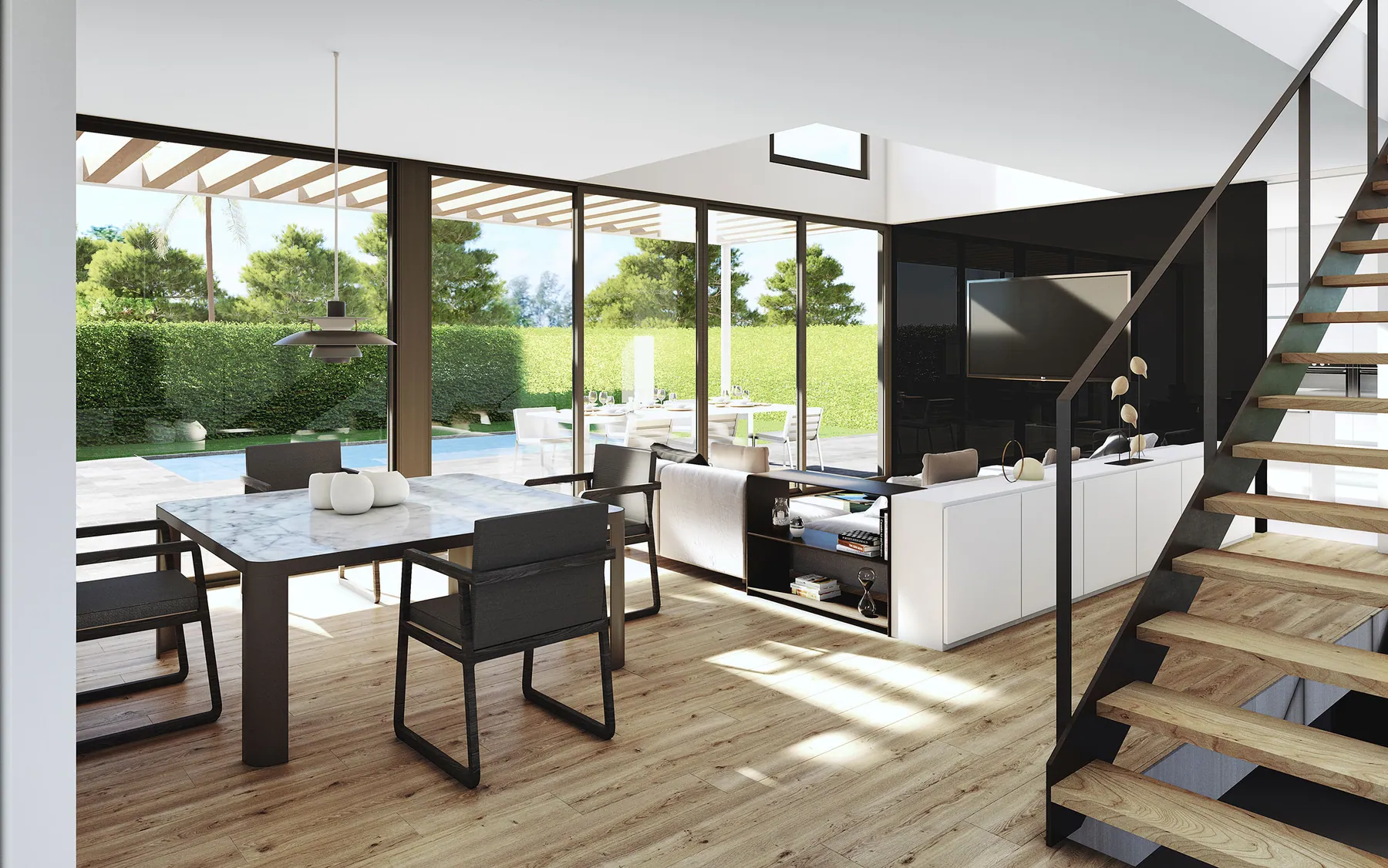 Render de salón